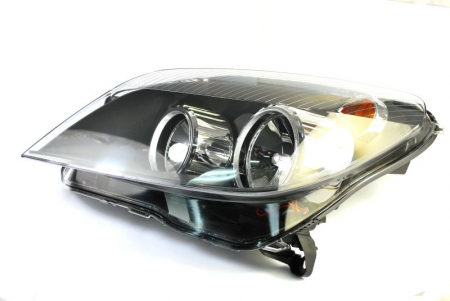 Iluminat auto - Far stanga (H1/H7, reglaj electric, cu motoras, fundal negru) OPEL ASTRA 2004-2007