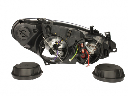 Far stanga (H1/H7, reglaj electric, cu motoras, fundal negru) PEUGEOT 307 2000-2007 [1]