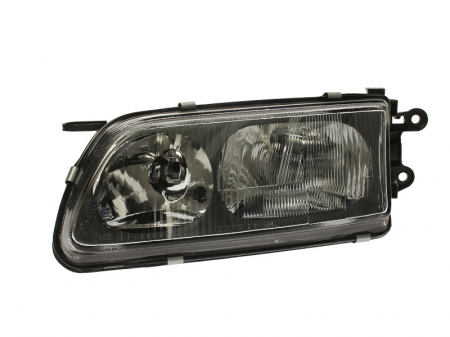 Iluminat auto - Far stanga (H1/H7, reglaj electric, cu motoras, fundal negru, semnalizator: fumuriu) MAZDA 626 1997-2000