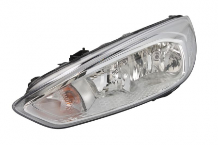 Piese Auto - Far stanga (H1/H7, reglaj electric, fundal cromat) FORD FOCUS 2014-2018