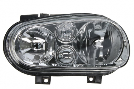 Piese Auto - Far stanga (H1/H7, reglaj electric, fundal cromat) VW GOLF IV 1997-2006