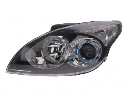 Iluminat auto - Far stanga (H1/H7, reglaj electric, fundal negru) HYUNDAI i30 2007-2010