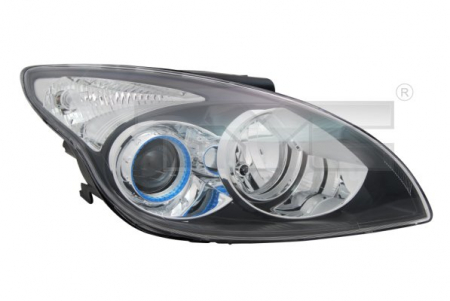 Iluminat auto - Far stanga (H1/H7, reglaj electric, fundal negru) HYUNDAI i30 2007-2012