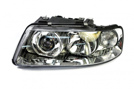 Far stanga (H1/H7, reglaj electric, manual, fundal cromat) AUDI A3 2000-2003 Iluminat auto - Far stanga (H1/H7, reglaj electric, manual, fundal cromat) AUDI A3 2000-2003