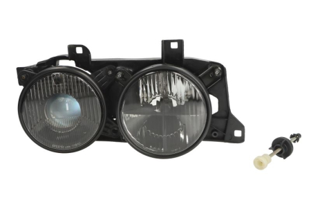 Iluminat auto - Far Stanga (H1/W5W, fara motoras, culoare insert: negru) potrivit BMW 5 E34 1987-1997