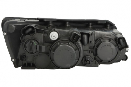 Far Stanga (H11/H7, electric, fara motoras, culoare insert: cromat, culoare semnalizator: galben) potrivit HYUNDAI SONATA V [1]