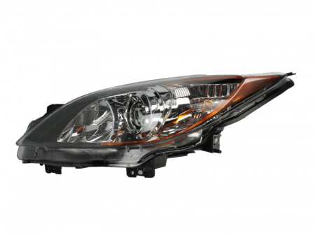 Piese Auto - Far stanga (H11/HB3, electric, cu motoras, fundal cromat) MAZDA 3