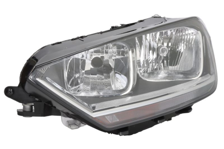 Faruri - Far Stanga potrivit VW GOLF SPORTSVAN VII (H15/H21W/H7, electric, cu motor, culoare insert: negru)