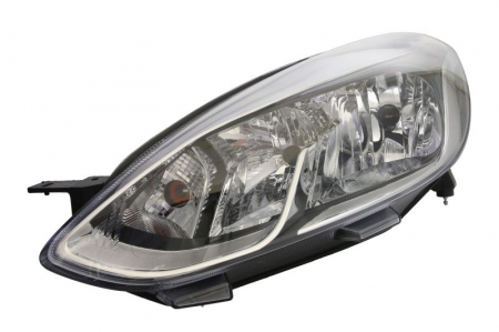 Faruri - Far Stanga H15/H7/PY21W, electric, cu motor, interior alb potrivit FORD FIESTA VII