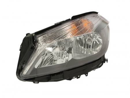 Far stanga (H15/H7/PY21W, reglaj electric, cu motoras, fundal cromat, Semnalizator argintiu) MERCEDES Clasa A (W176) [0]