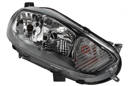 Iluminat auto - Far Stanga (H15/H7/PY21W/W5W, electric, cu motor, culoare insert: cromat, culoare semnalizator: transparent) potrivit FORD FIESTA VI