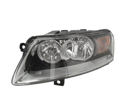 Iluminat auto - Far stanga (H15/H7/PY21W/W5W, electric, cu motoras, fundal cromat, fundal transparent) AUDI A6, A6 ALLROAD -03.11