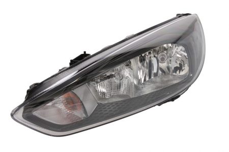 Piese Auto - Far stanga (H15/H7, reglaj electric, cu lumini de zi, fundal negru) FORD FOCUS 2014-2018