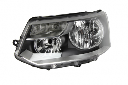 Far stanga (H15/H7, reglaj electric, cu motoras, fundal negru/insertii crom) VW MULTIVAN V, TRANSPORTER V [0]
