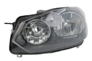 Far stanga (H15/H7, reglaj electric, cu motoras, fundal negru) VW GOLF VI