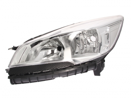 Iluminat auto - Far stanga (H15/H7, reglaj electric, fundal argintiu, Semnalizator argintiu) FORD KUGA II dupa 2013