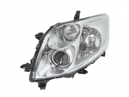 Far Stanga (H3, electric, fara motoras, culoare interior: cromat, culoare semnalizator: transparent) potrivit TOYOTA AURIS [0]