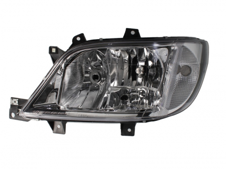 Far stanga (H3/H7, reglaj electric, fundal cromat, fundal transparent) MERCEDES SPRINTER 2-T (901, 902), SPRINTER 3-T (903), SPRINTER 4-T (904) 2002-2006
