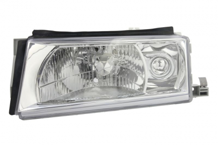 Iluminat auto - Far Stanga (H4, electric, cu motor, culoare insert: cromat) potrivit SKODA OCTAVIA I, OCTAVIA I/KOMBI