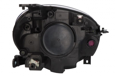 Far Stanga potrivit FIAT 500X dupa 2014 (H4, electric, cu motor, culoare insert: negru) [1]