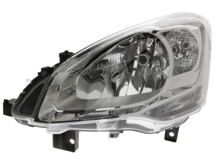Iluminat auto - Far Stanga (H4, electric, cu motor, culoare semnalizator: transparent) potrivit CITROEN BERLINGO II 2008-2012