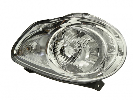 Iluminat auto - Far stanga (H4, electric, cu motoras, fundal cromat) KIA PICANTO