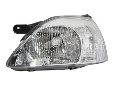 Iluminat auto - Far stanga (H4, electric, cu motoras, fundal transparent) KIA RIO 2000-2005
