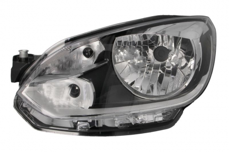 Far Stanga (H4, electric, fara motoras, culoare insert: negru, culoare semnalizator: alb) potrivit VW LOAD UP, UP! [0]