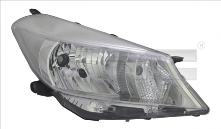 Iluminat auto - Far stanga H4, electric, fara motoras, culoare interior gri potrivit TOYOTA YARIS XP130 2010-2014