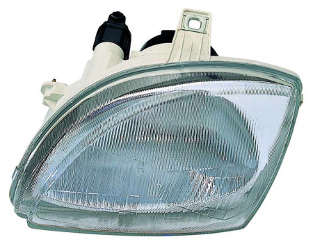 Far stanga (H4, electric, fundal argintiu) FIAT SEICENTO 1998-2000