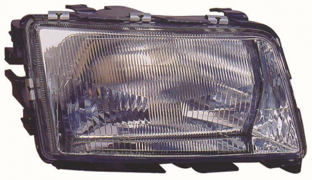 Piese Auto - Far stanga (H4, electric, fundal cromat) AUDI 100 1990-1994