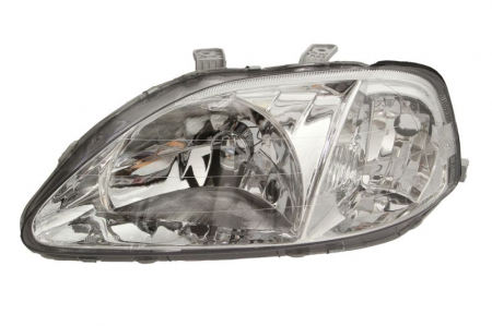 Far stanga (H4, electric, fundal cromat) HONDA CIVIC, HATCHBACK/LIMUZINA 1999-2001 [0]