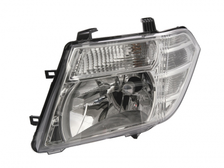 Iluminat auto - Far stanga (H4, electric, fundal cromat) NISSAN NAVARA, PATHFINDER dupa 2012