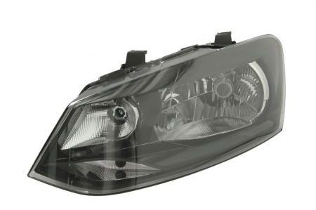 Iluminat auto - Far stanga (H4, electric, fundal negru, fundal transparent) VW POLO 2009-2014