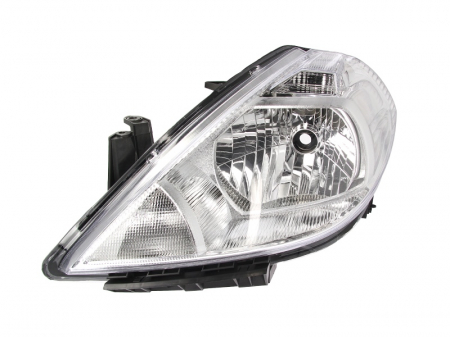 Iluminat auto - Far stanga H4, electric, interior argintiu, semnalizator culoare argintiu NISSAN TIIDA intre 2007-2012