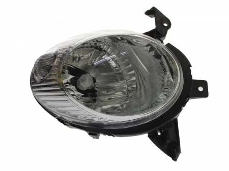 Piese Auto - Far stanga H4, electric,interior crom, semnalizator transparent NISSAN MICRA III K12 intre 2003-2010
