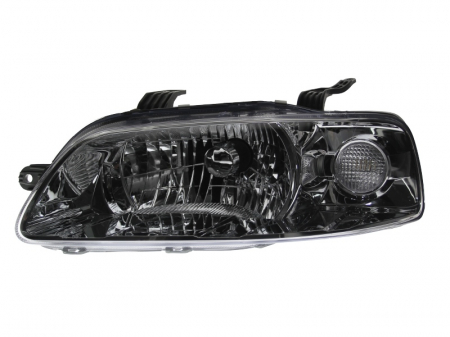 Far Stanga (H4, electric, manual, fara motoras, culoare insert: argintiu, culoare semnalizator: transparent) potrivit CHEVROLET AVEO / KALOS; DAEWOO KALOS [0]