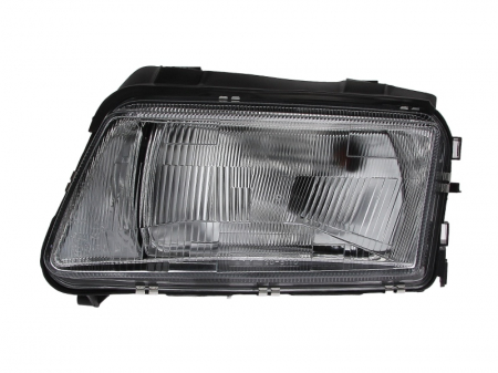 Iluminat auto - Far stanga (H4, electric, manual, fundal argintiu) AUDI A4 1994-1998