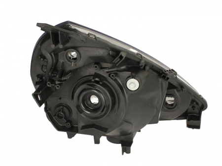 Far stanga (H4, electric, manual, fundal negru/insertii crom) HONDA JAZZ 2005-2008 [1]