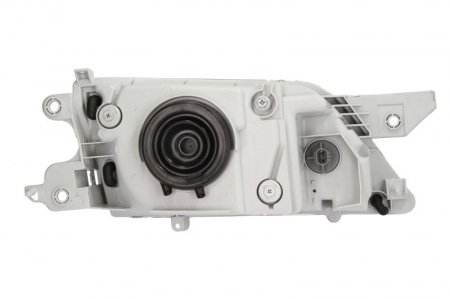 Iluminat auto - Far stanga (H4, fundal argintiu, fundal transparent) MAZDA PREMACY 1999-2005