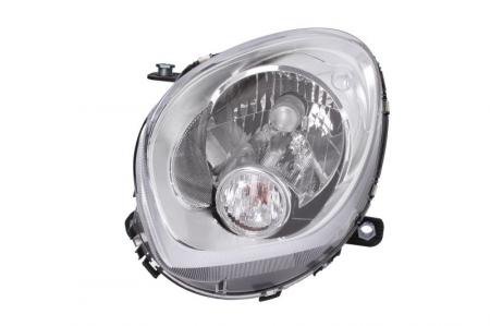 Iluminat auto - Far Stanga (H4/P21W, electric, cu motor, culoare insert: cromat, culoare semnalizator: alb) potrivit MINI COUNTRYMAN (R60), PACEMAN (R61)