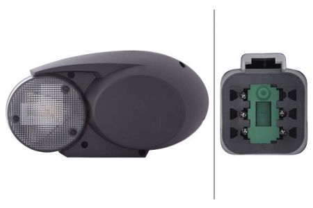 Far stanga (H4/P21W/PY21W/T4W, culoare insert: negru, culoare indicator: gri/transparent) potrivit FENDT 922 VARIO, 924 VARIO, 930 VARIO [1]