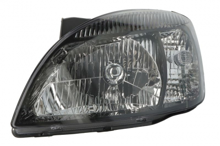 Iluminat auto - Far Stanga (H4/PY21W/W5W, electric, cu motor, culoare insert: negru) potrivit KIA RIO II -12.11