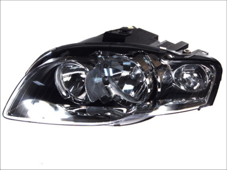 Iluminat auto - Far Stanga (H7, electric, cu motor, culoare insert: negru, culoare semnalizator: transparent) potrivit AUDI A4 B6, A4 B7