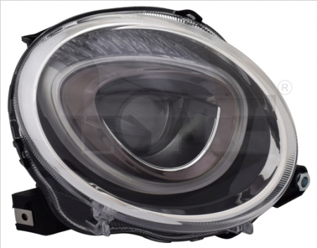 Far Stanga (H7, electric, cu motor) potrivit ABARTH 500 / 595 / 695, 500C / 595C / 695C; FIAT 500, 500 C -08.15