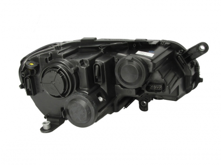 Far stanga H7, electric, cu motoras, fundal negru/cromat VW PASSAT B7 intre 2010-2014 [0]
