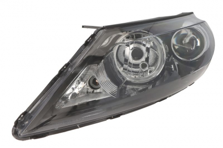 Far Stanga (H7/H7, electric, manual, fara motoras, culoare interior: negru, culoare semnalizator: alb) potrivit KIA SPORTAGE II, SPORTAGE III -12.15 [0]