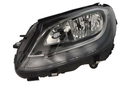 Far stanga H7/H7/LED/PWY24W, electric, cu motor, fara bec, culoare interior negru potrivit MERCEDES C A205, C C205, C W205, C T-MODEL S205 [0]