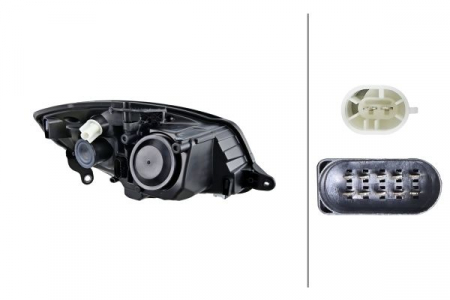 Far stanga (H7/H7/PY21W/W5W) potrivit SKODA FABIA II, ROOMSTER 03.06-04.15 [0]