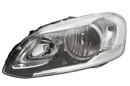 Faruri - Far Stanga potrivit VOLVO XC60 I 2008-2011 (H7/H9/PWY24W, electric, cu motor, culoare insert: negru, culoare semnalizator: transparent)